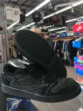 Air Jordan 1 Retro Low SP PS Travis Scott Black Phantom Size 2Y